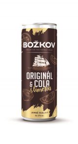 Božkov Rum&Cola s limetou 6%, plech 0,25l