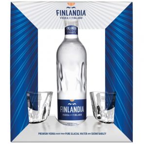Vodka Finlandia 40% 0.7l + 2 skleničky