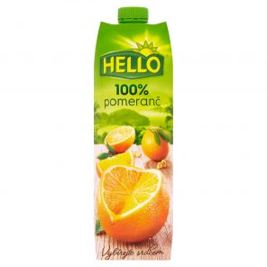 HELLO 1L pomeranč 100%